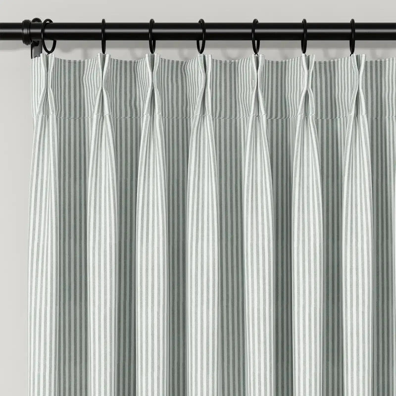 Celia Striped Plaid Curtains