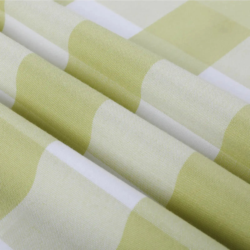Celia Striped Plaid Curtains