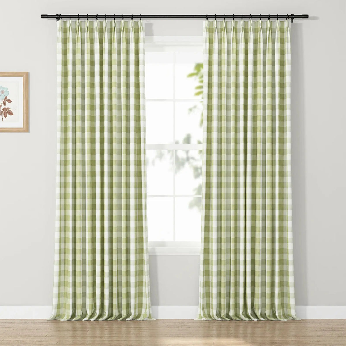 Celia Striped Plaid Curtains
