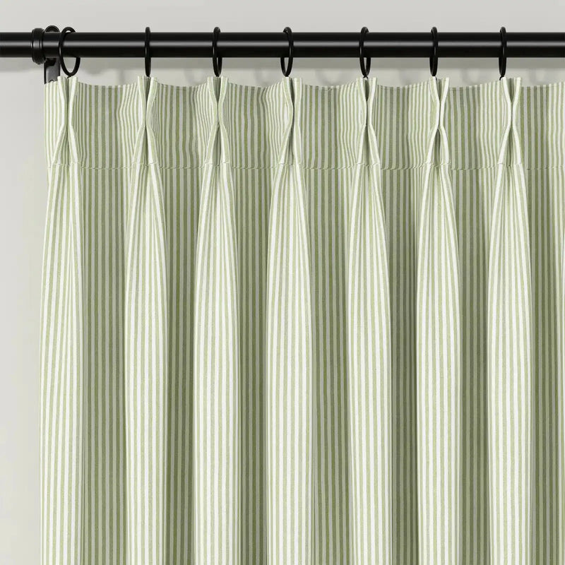 Celia Striped Plaid Curtains