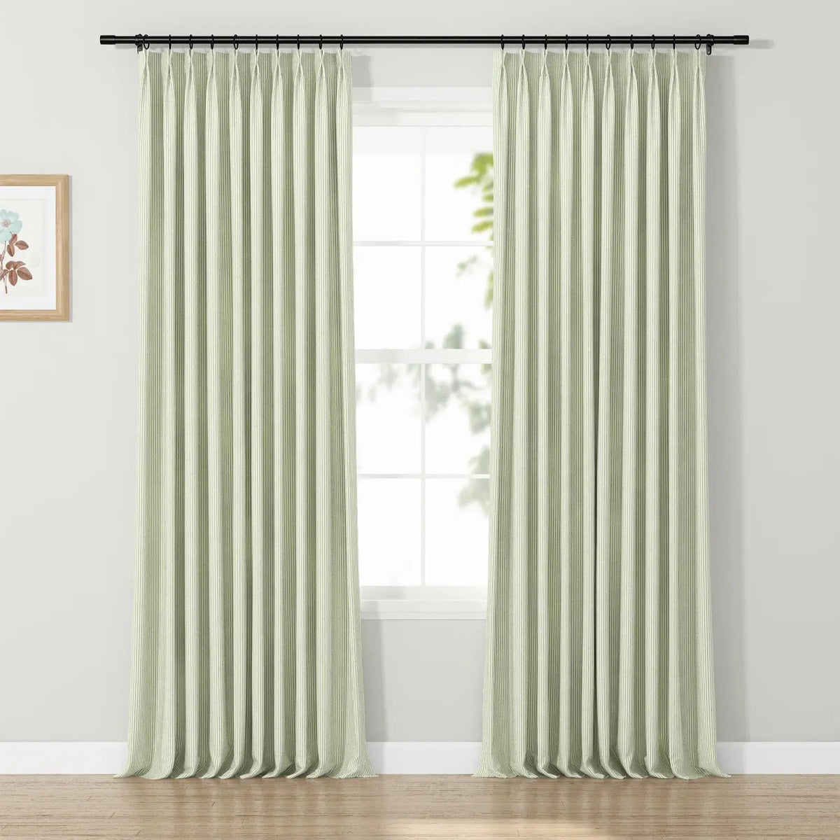 Celia Striped Plaid Curtains