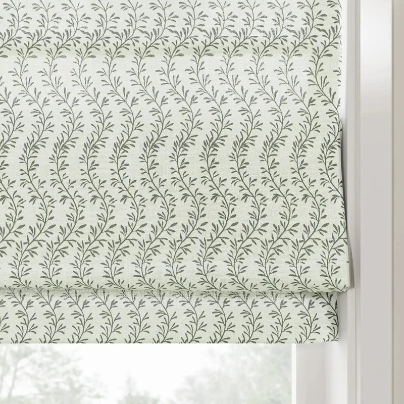 Britt Bengoechea x TWOPAGES Floral Print Linen Cotton Roman Blind Cordless