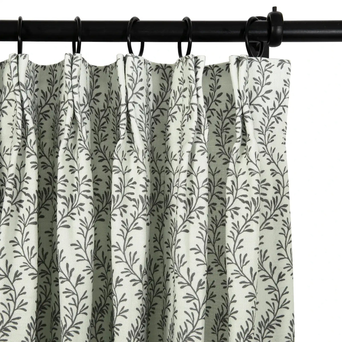 Britt Bengoechea x TWOPAGES Cottage Floral Printed Linen Cotton Pleated Curtains