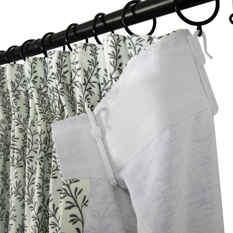 Britt Bengoechea x TWOPAGES Cottage Floral Printed Linen Cotton Pleated Curtains