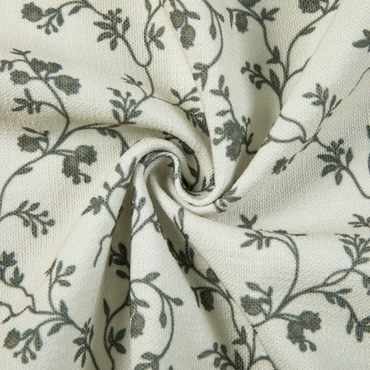 Britt Bengoechea x TWOPAGES Cottage Floral Printed Linen Cotton Pleated Curtains