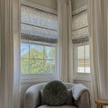 Britt Bengoechea x TWOPAGES Floral Print Linen Cotton Roman Blind Cordless