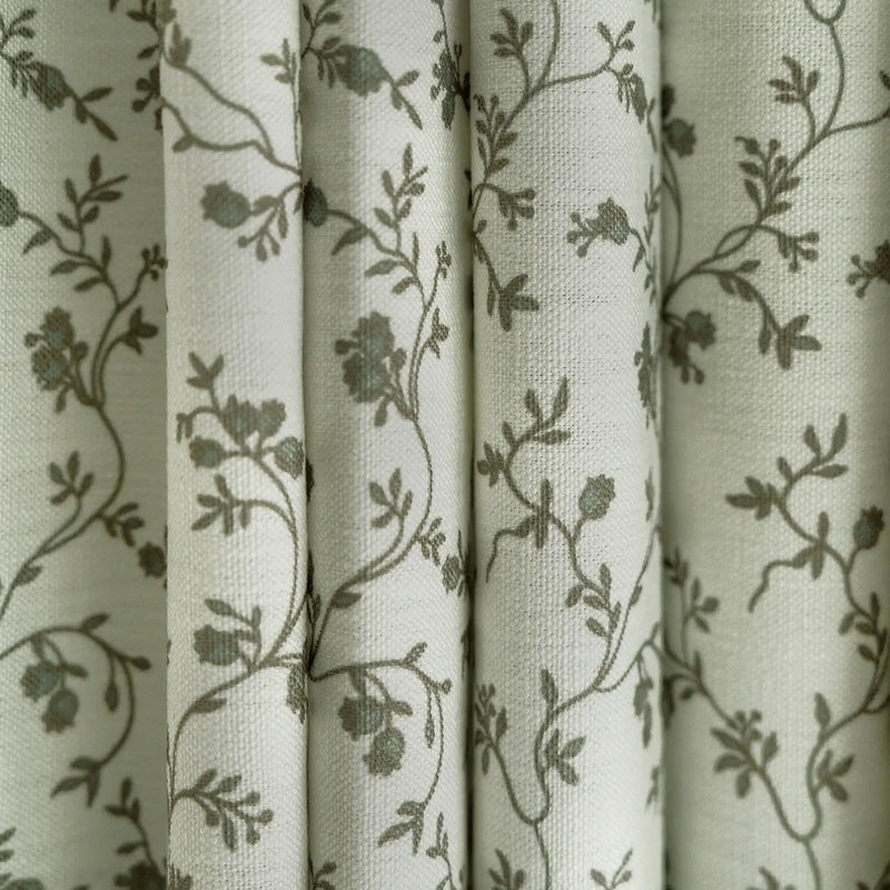 Britt Bengoechea x TWOPAGES Cottage Floral Printed Linen Cotton Pleated Curtains