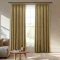 Veda Lustrous Cotton Velvet Pleated Curtains