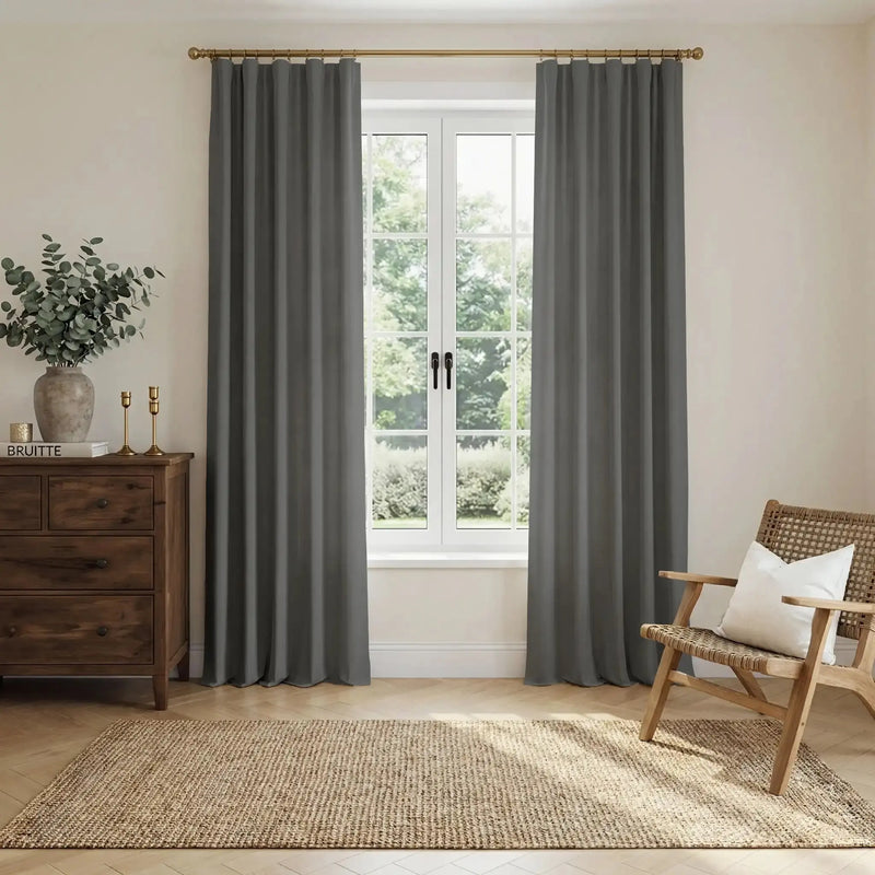 Liz Linen Soft Top Curtains