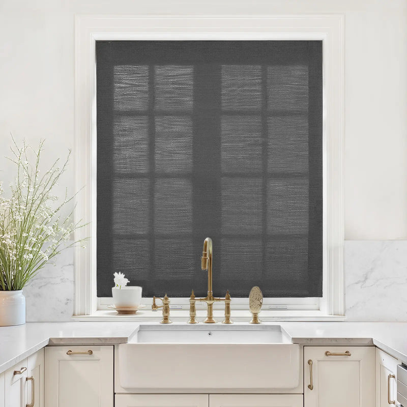 Liz Linen Relaxed Roman Blind Cord Lift