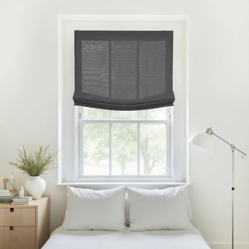 Liz Linen Relaxed Roman Blind Cord Lift