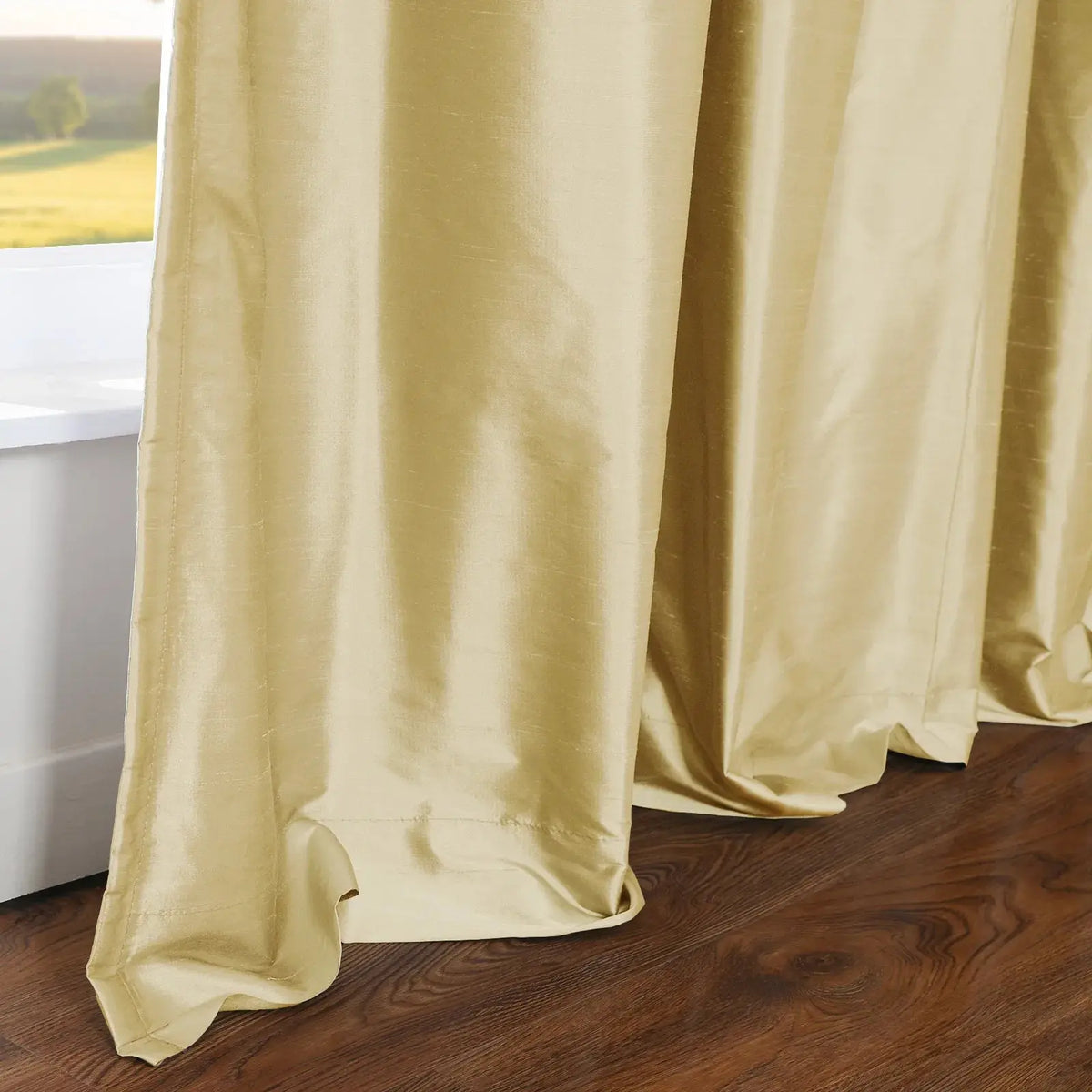 Selman Dupioni Silk Pleated Curtain