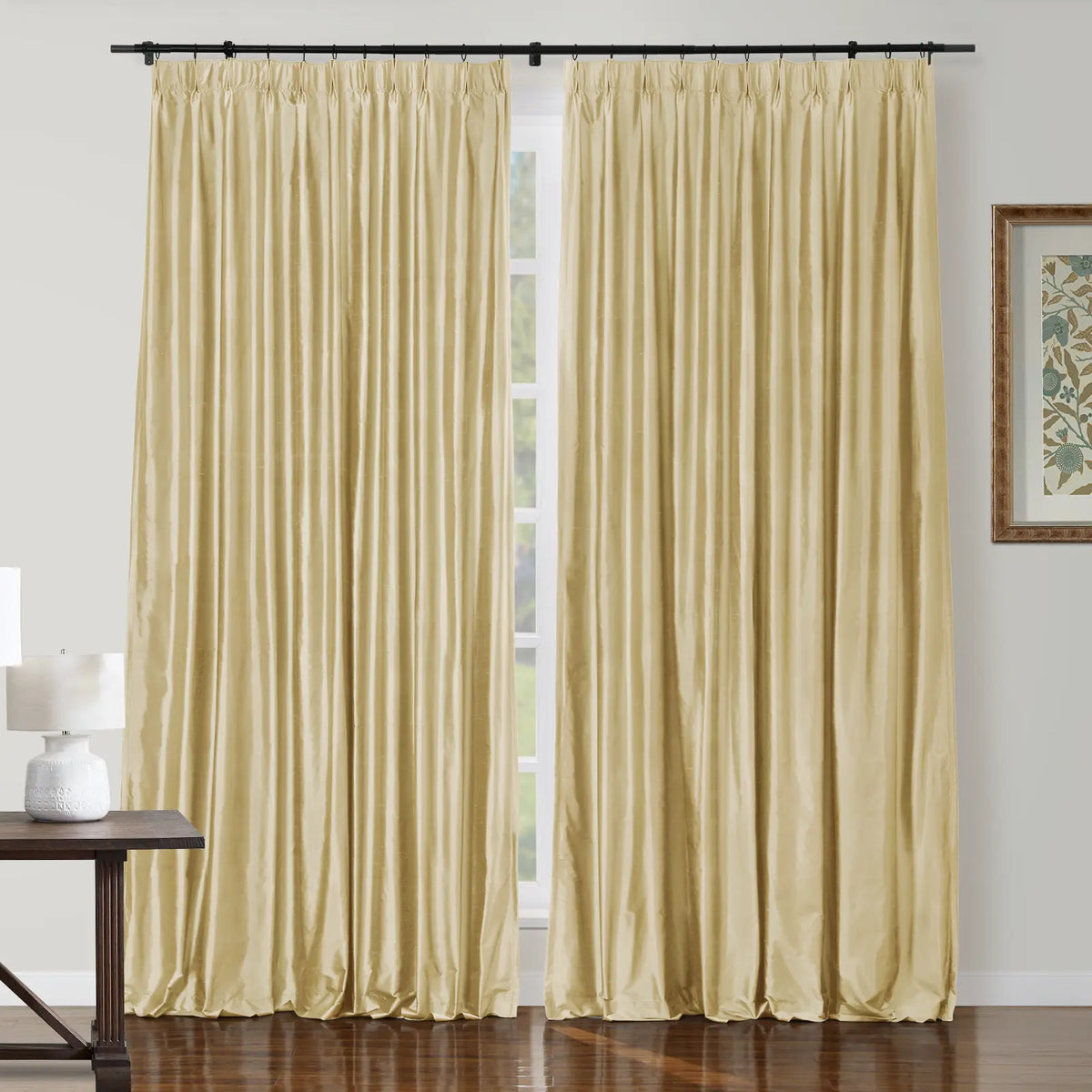 Selman Dupioni Silk Pleated Curtain