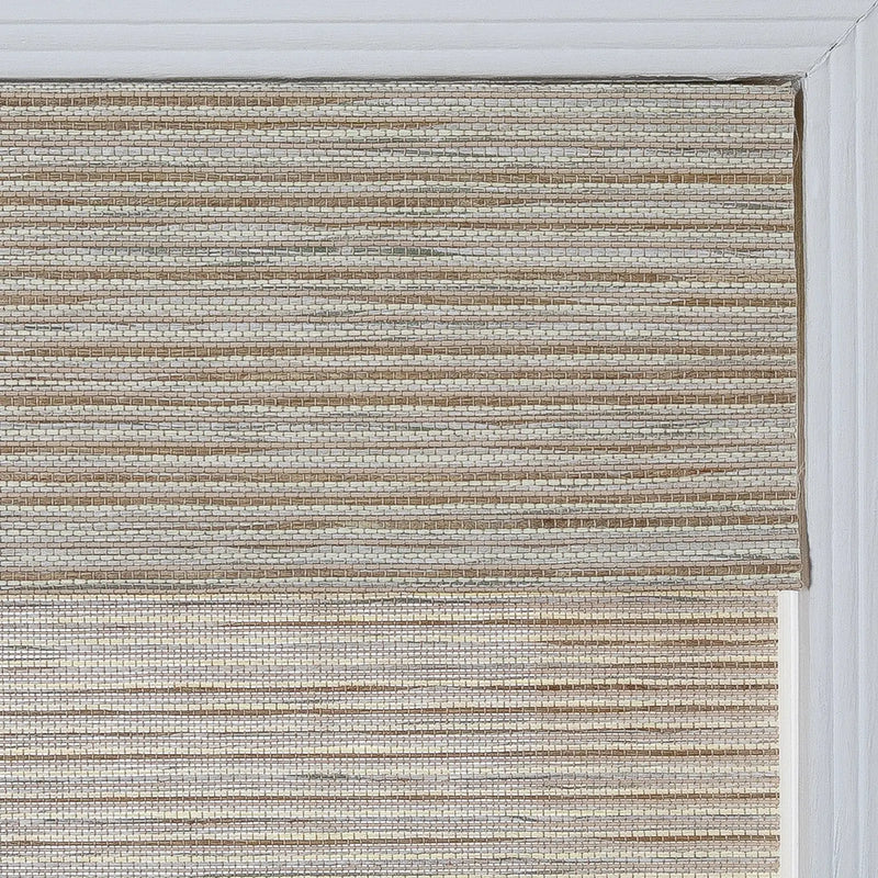 Rae Natural Ramie Flax Woven Wood Blinds - Series C