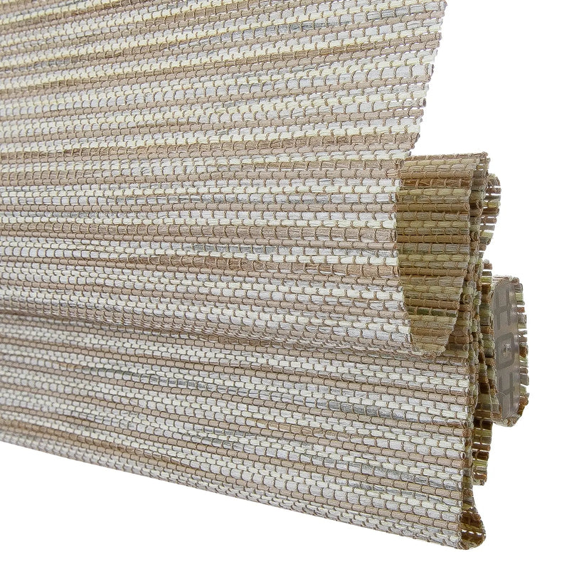 Rae Natural Ramie Flax Woven Wood Blinds - Series C