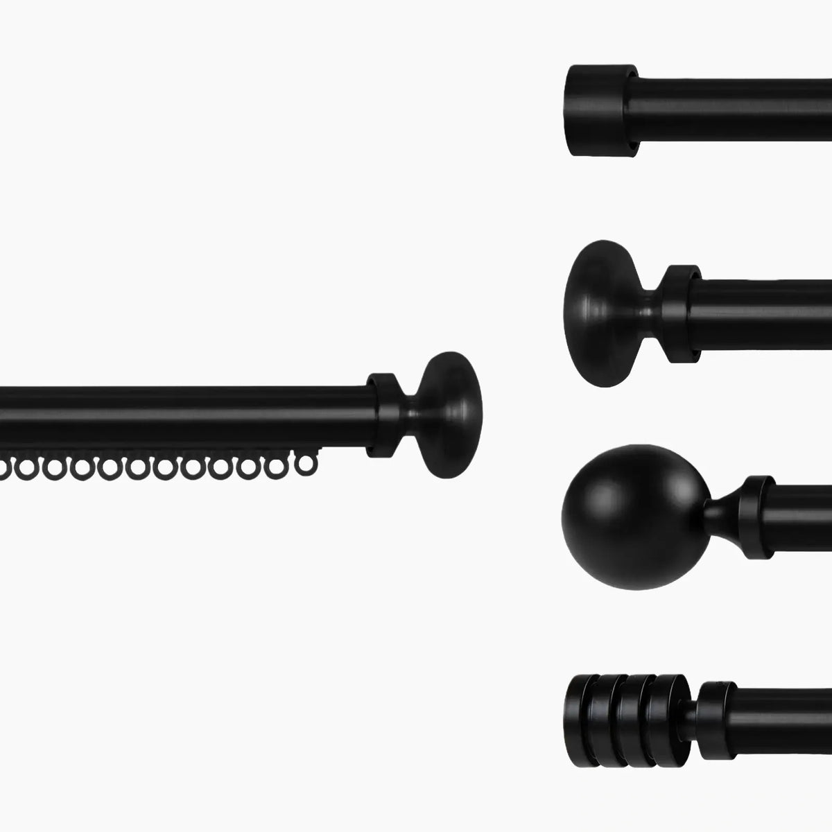 Cato Single Decorative Traverse Curtain Rod