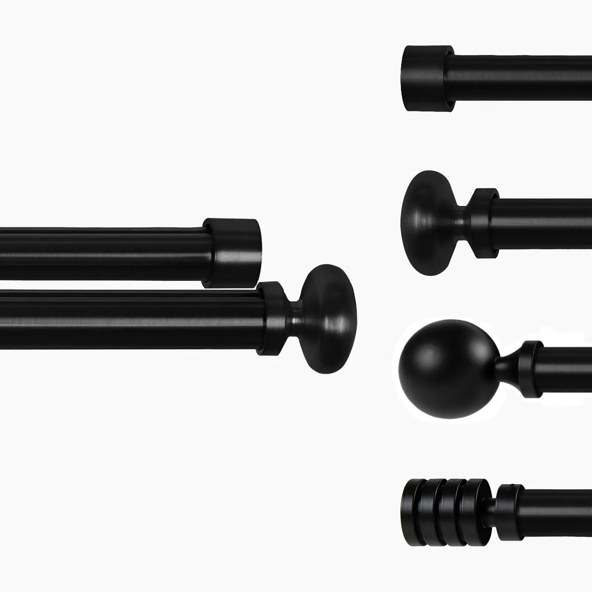 Cato Double Decorative Traverse Curtain Rod