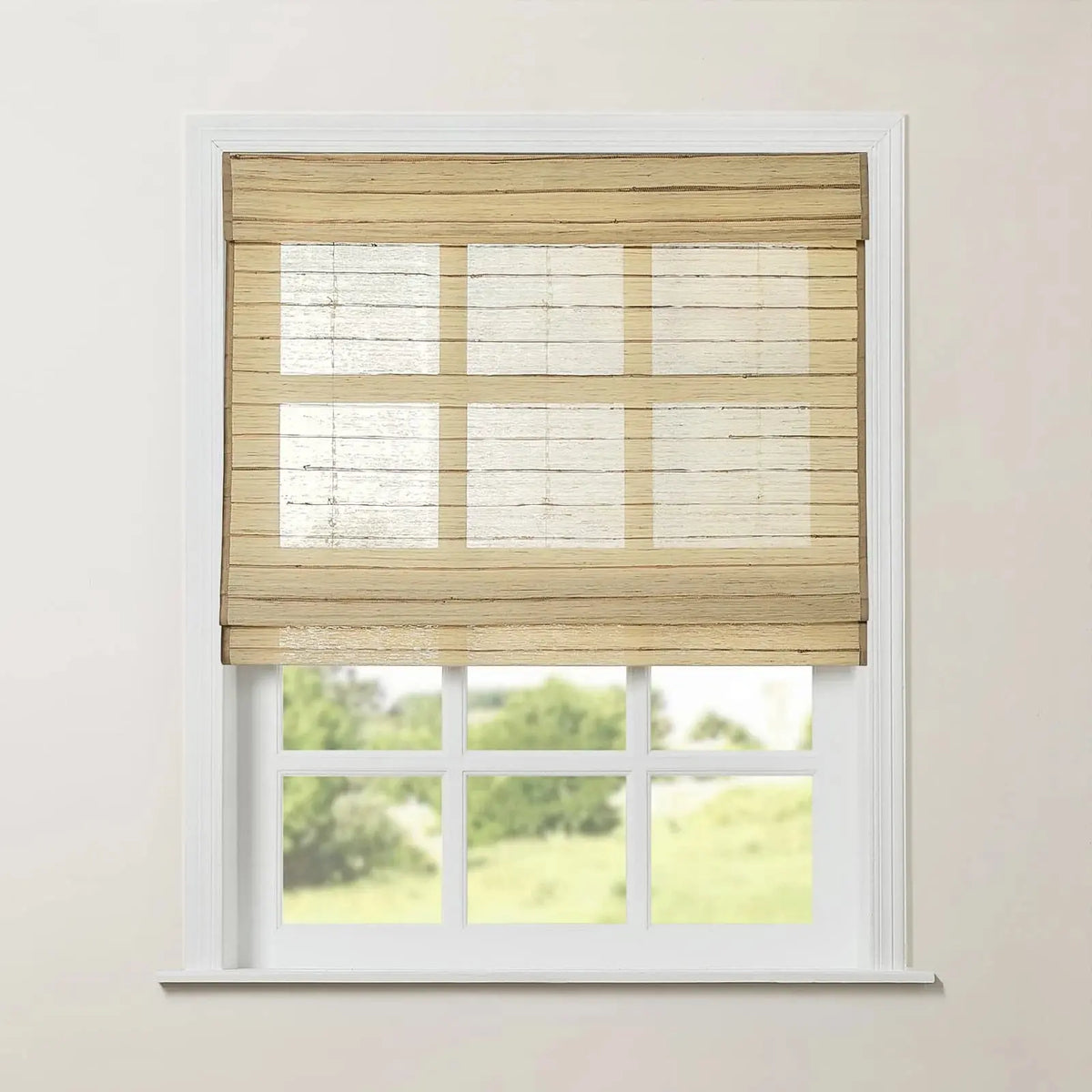 Rae Natural Ramie Jute Woven Wood Blinds - Series M