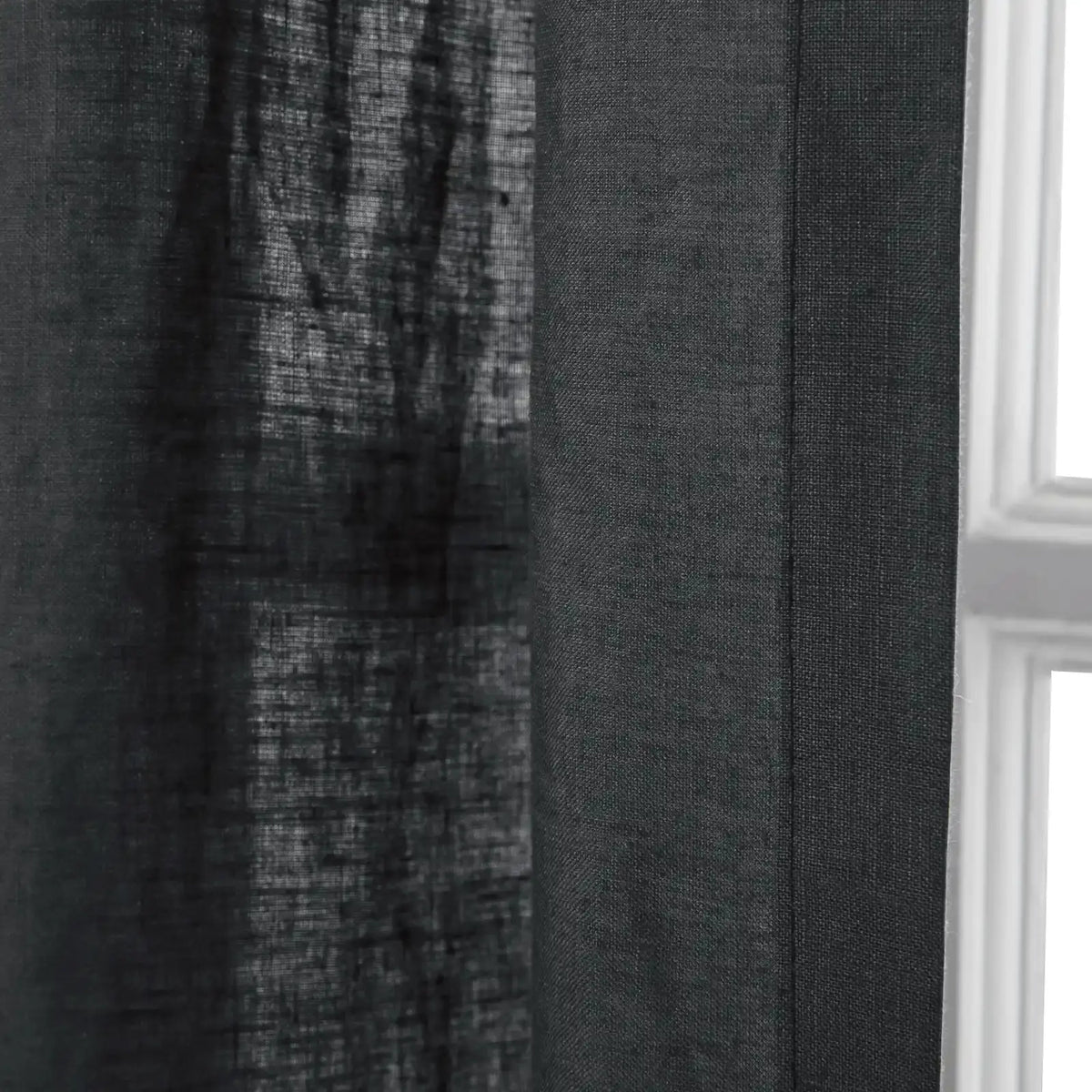 Doris Pure Linen Pleated Curtains