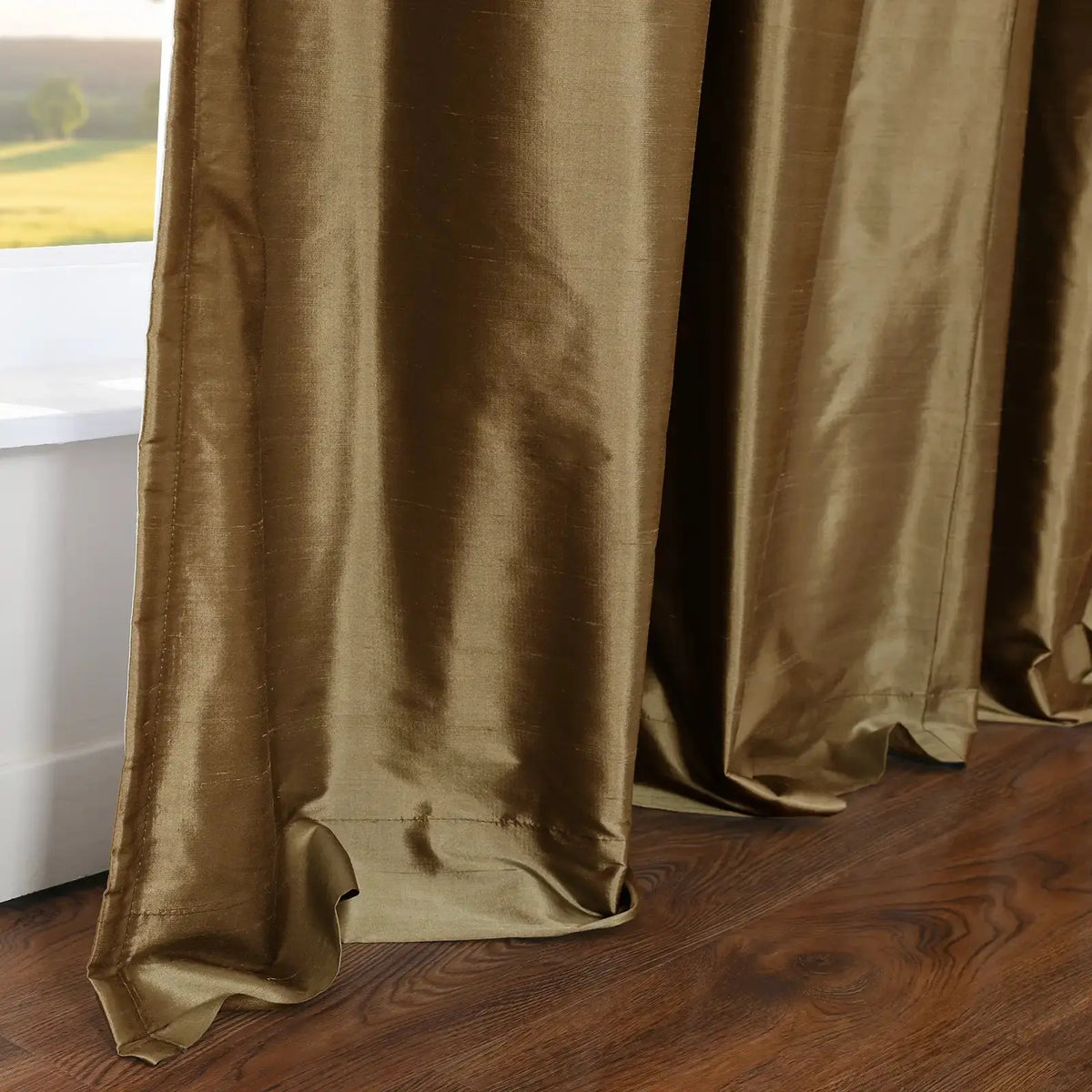 Selman Dupioni Silk Pleated Curtain