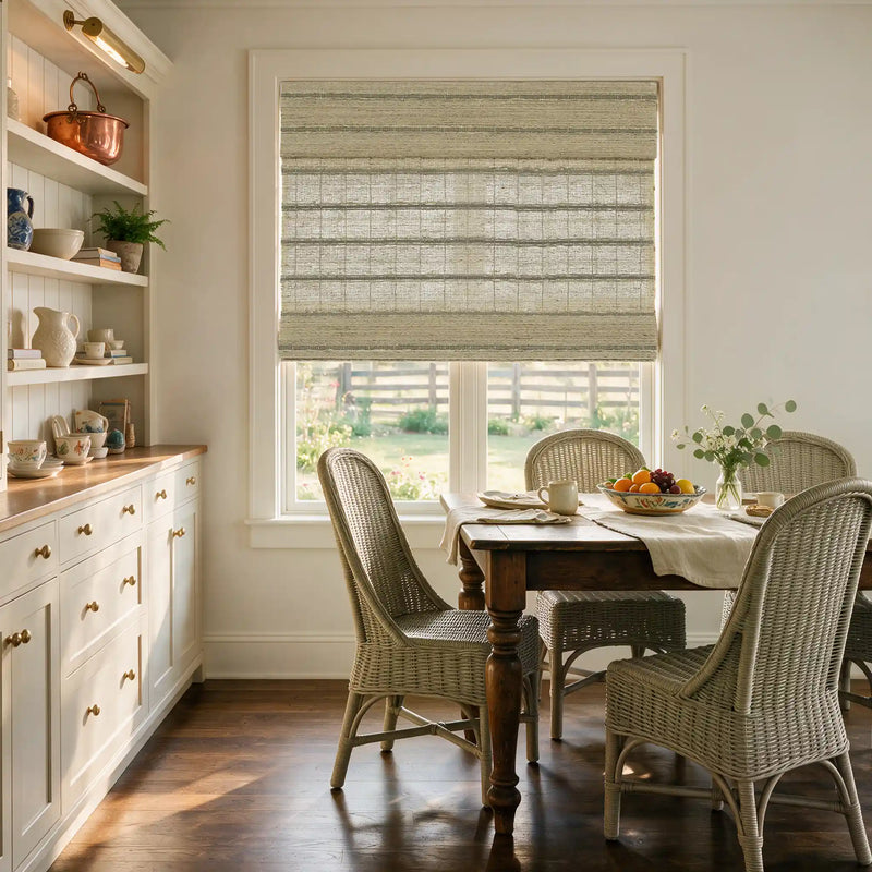 Rae Natural Ramie Jute Woven Wood Shades - Series W
