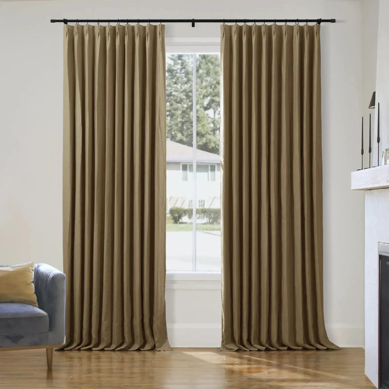 Patti Premium Belgian Linen Pleated Curtains