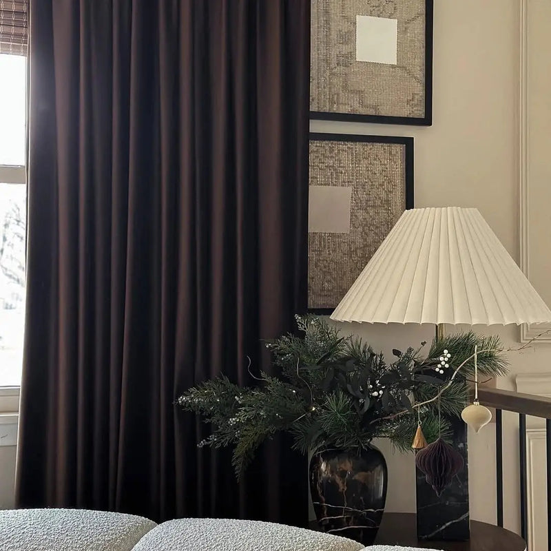 Birkin Velvet Pleated Curtains