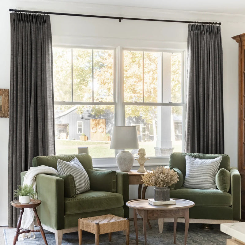 Liz Linen Pleated Curtains