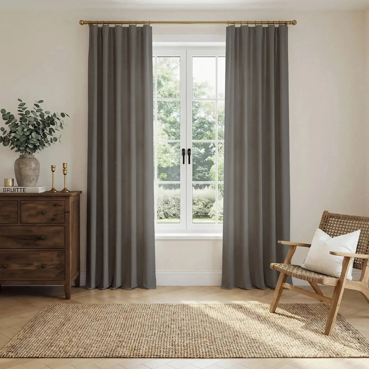 Liz Linen Soft Top Curtains