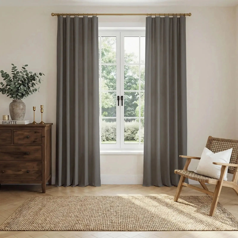 Liz Linen Soft Top Curtains