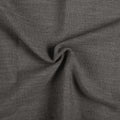 Chocolate Tart Liz linen curtains drawn partly across the window with filtered light revealing the weave