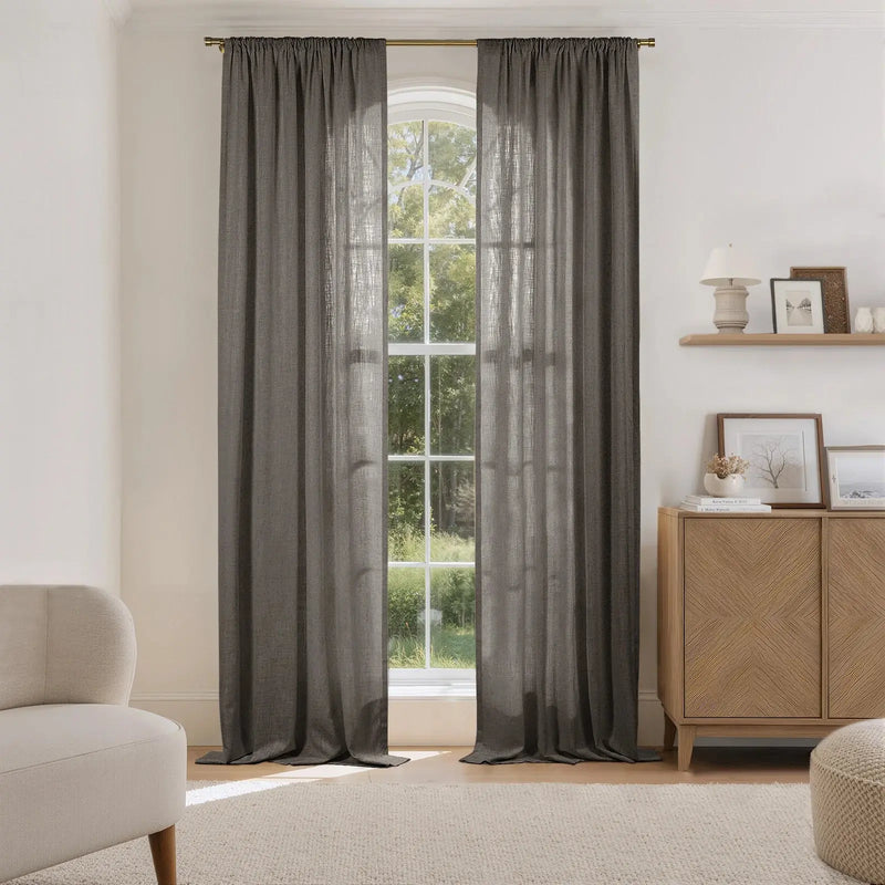Liz Linen Soft Top Curtains