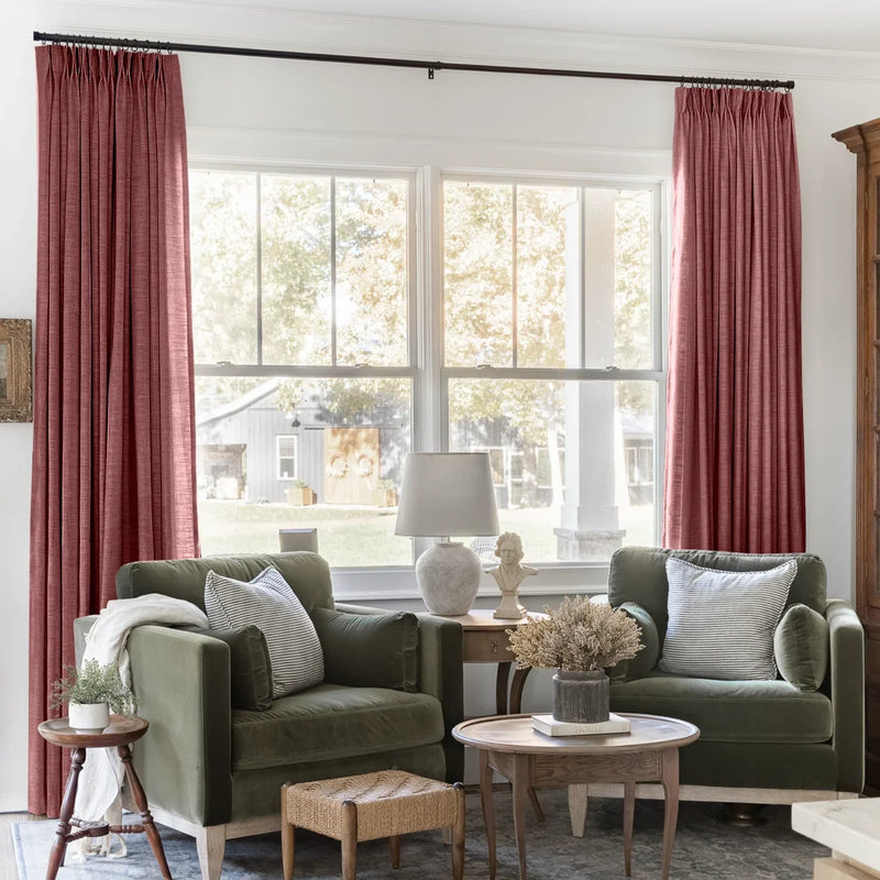 Liz Linen Pleated Curtains