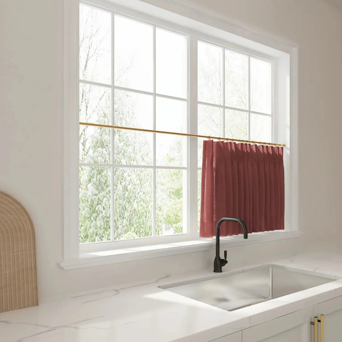 Liz Linen Cafe Curtains