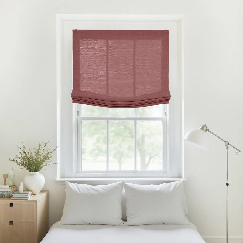 Liz Linen Relaxed Roman Blind Cord Lift