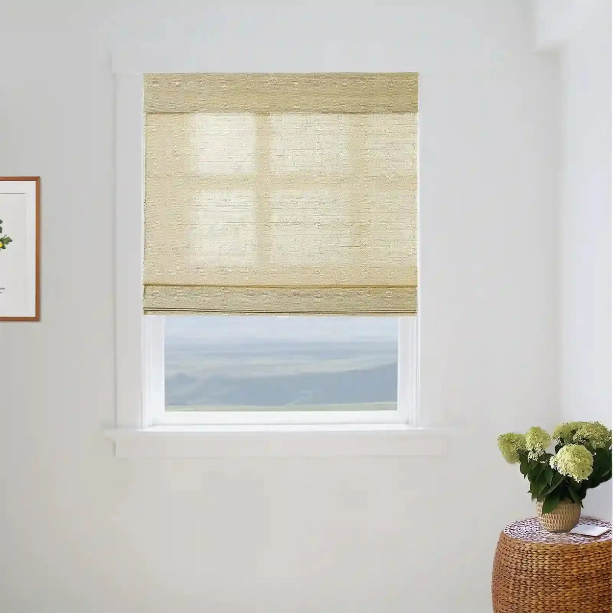 Lay Natural Ramie Bamboo Woven Blind - Coconut