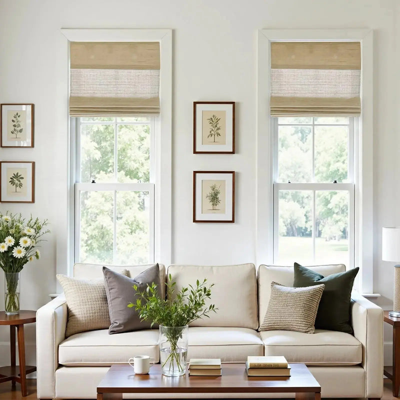 Lay Natural Ramie Bamboo Woven Blind - Coconut