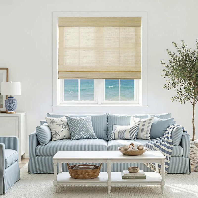Lay Natural Ramie Bamboo Woven Blind - Coconut