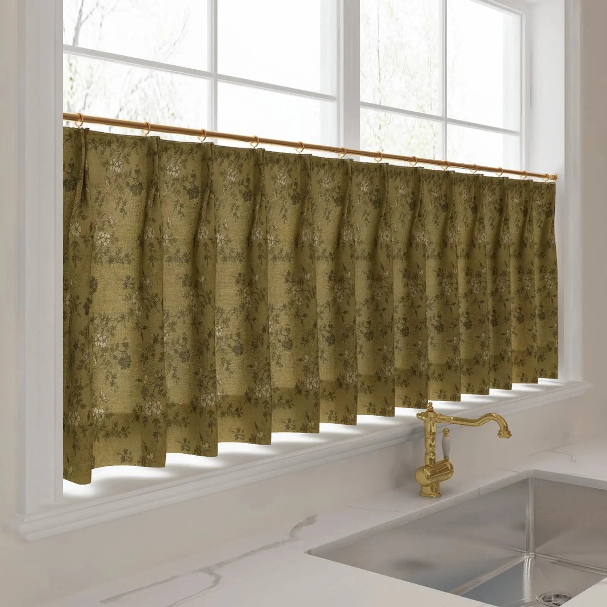 Sara Le x TWOPAGES Vintage Printed Linen Café Curtains