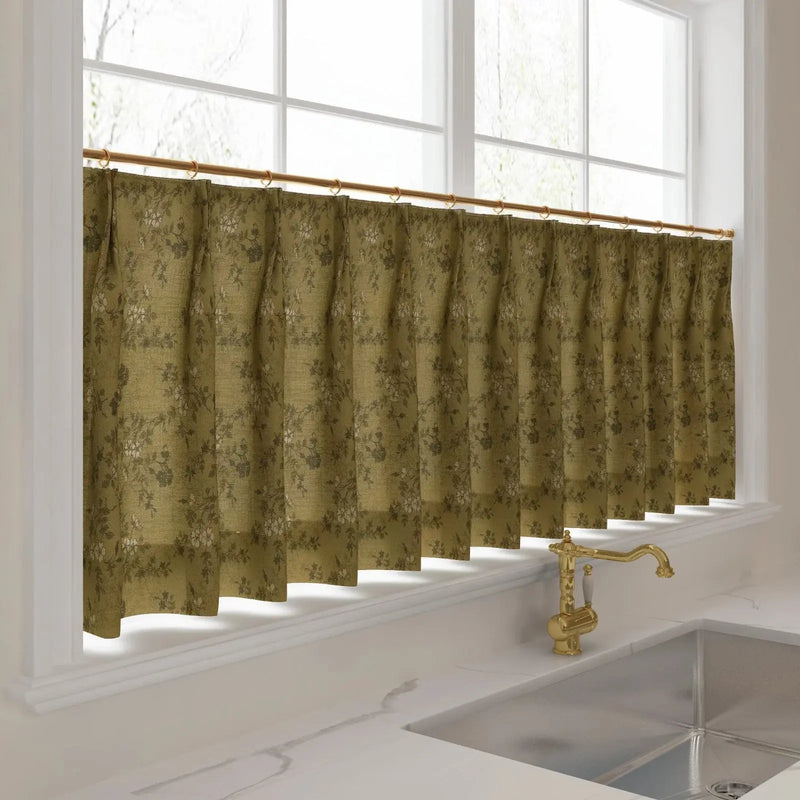 Sara Le x TWOPAGES Vintage Printed Linen Café Curtains