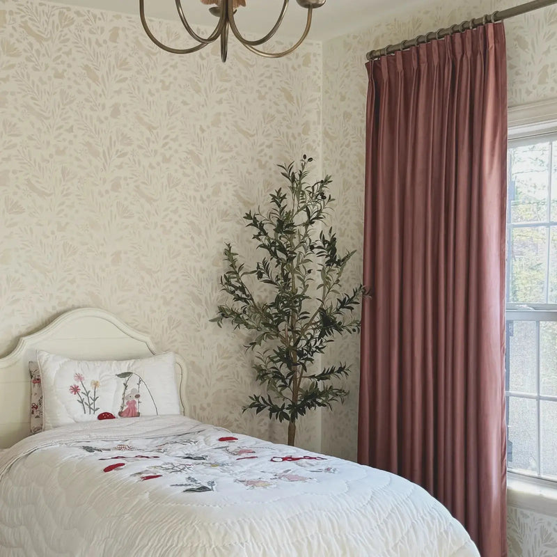Birkin Velvet Pleated Curtains