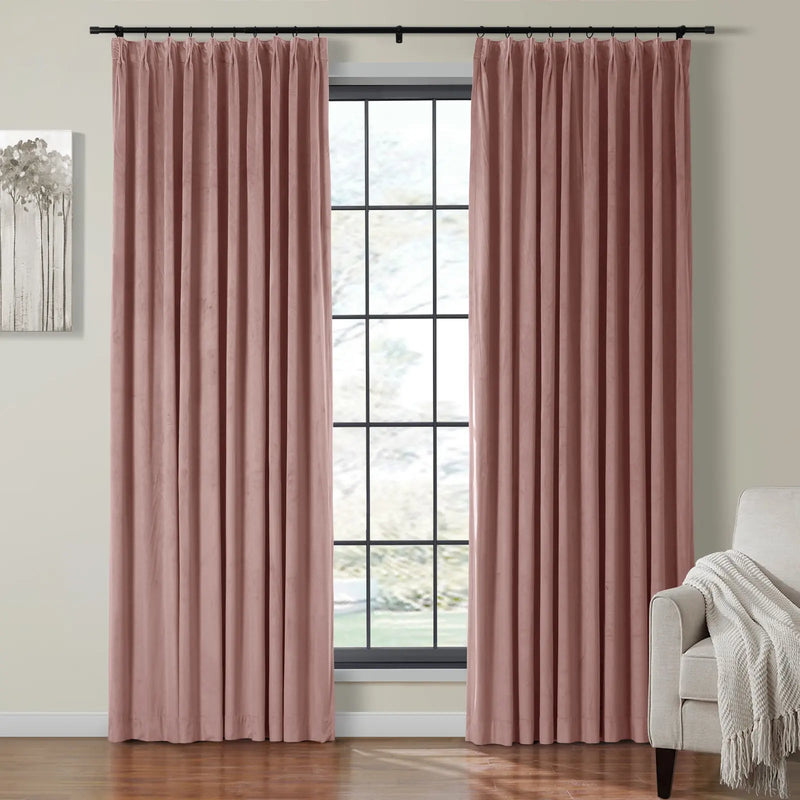 Birkin Velvet Pleated Curtains