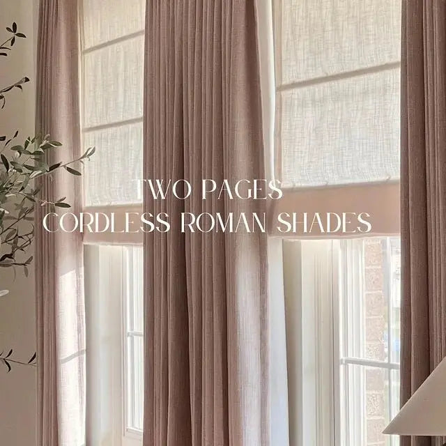 Smart Motorised Plain Roman Blind Cordless
