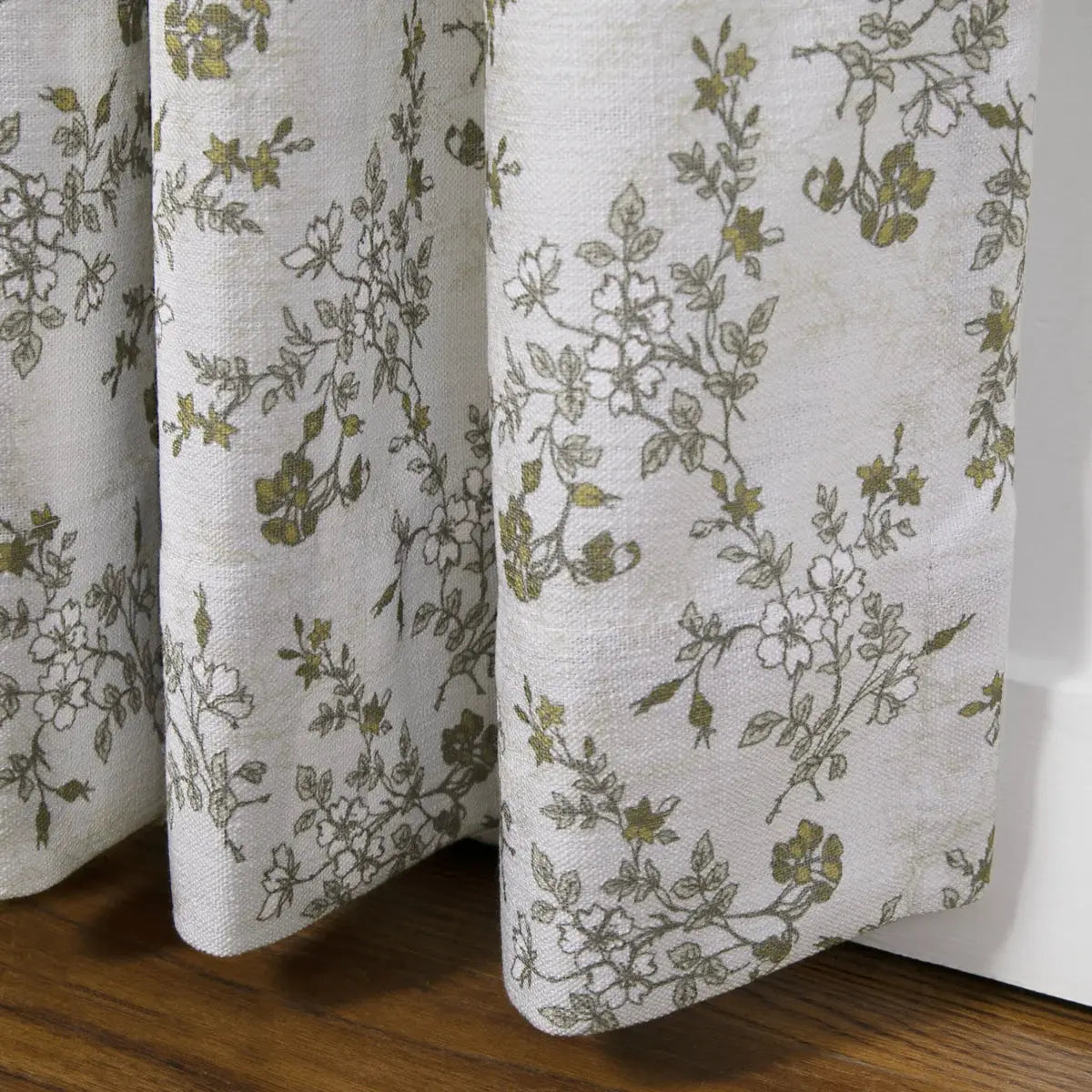 Sara Le x TWOPAGES Vintage Printed Linen Pleated Curtains