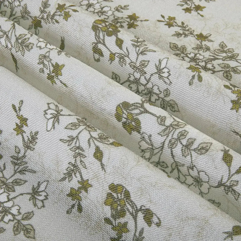 Sara Le x TWOPAGES Vintage Printed Linen Pleated Curtains