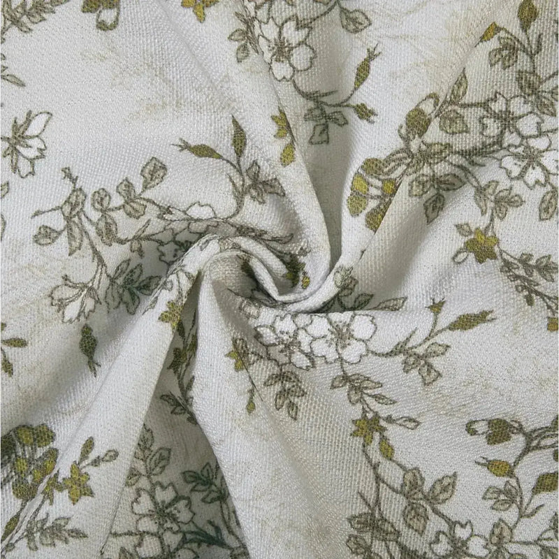 Sara Le x TWOPAGES Vintage Printed Linen Pleated Curtains