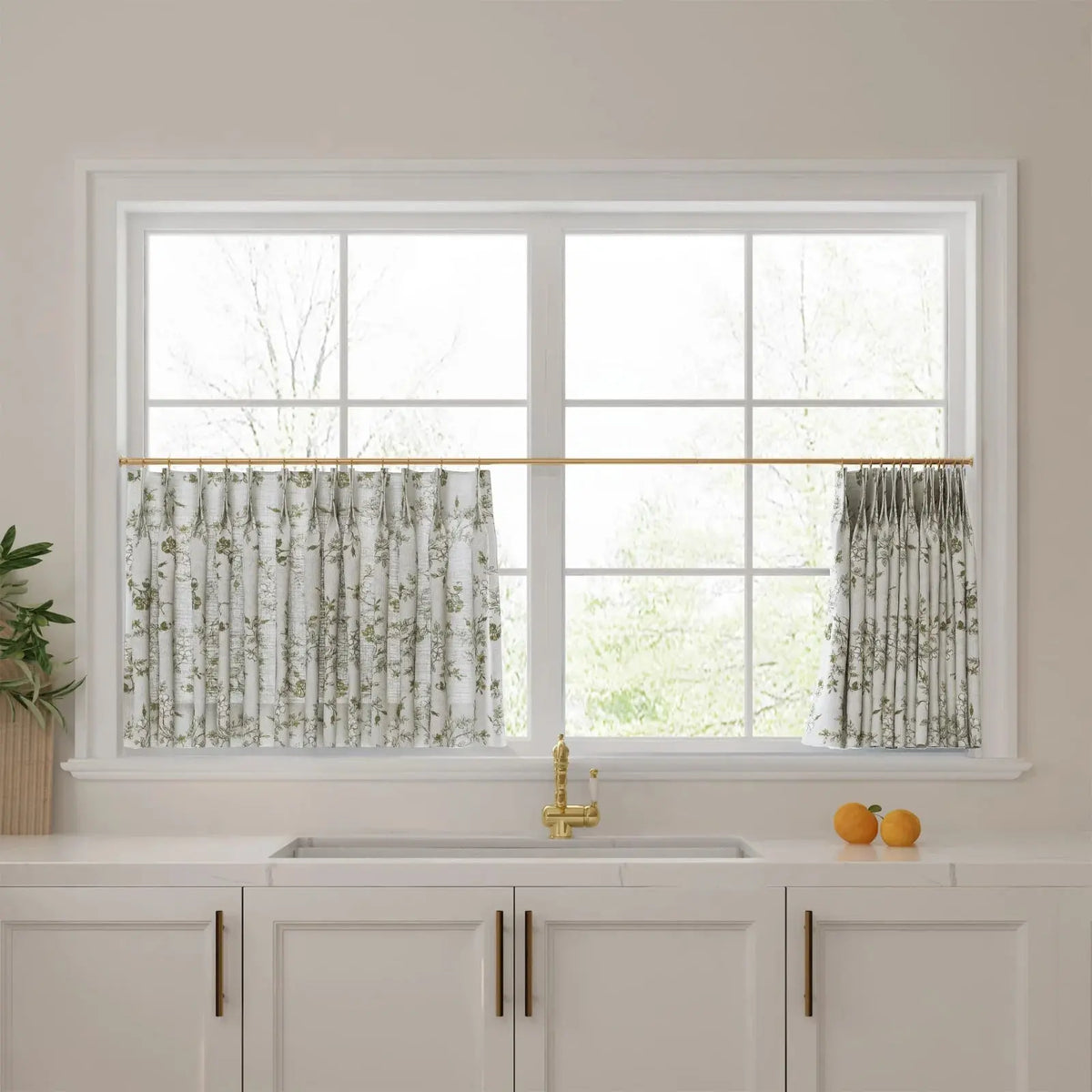 Sara Le x TWOPAGES Vintage Printed Linen Café Curtains