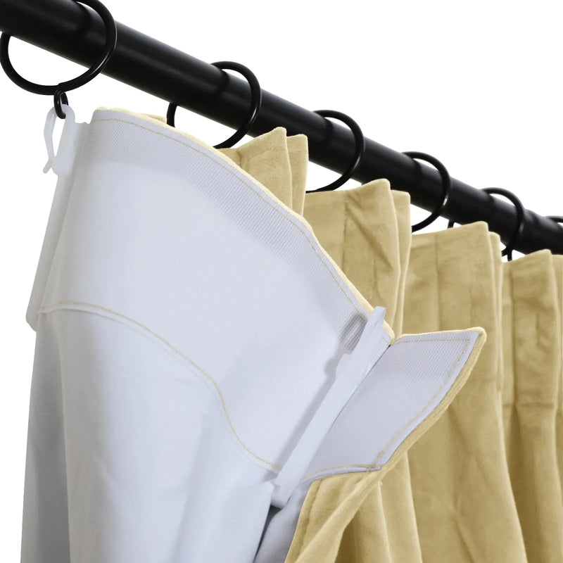 Birkin Velvet Pleated Curtains