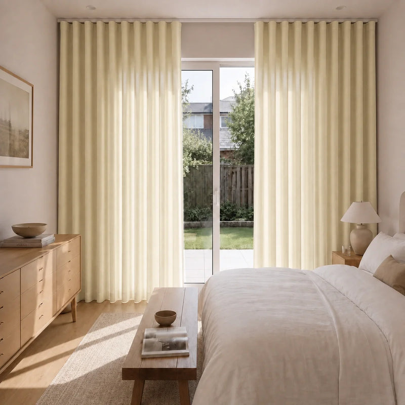 Birkin Velvet S-fold Curtains with Belt Hook - Lora Track