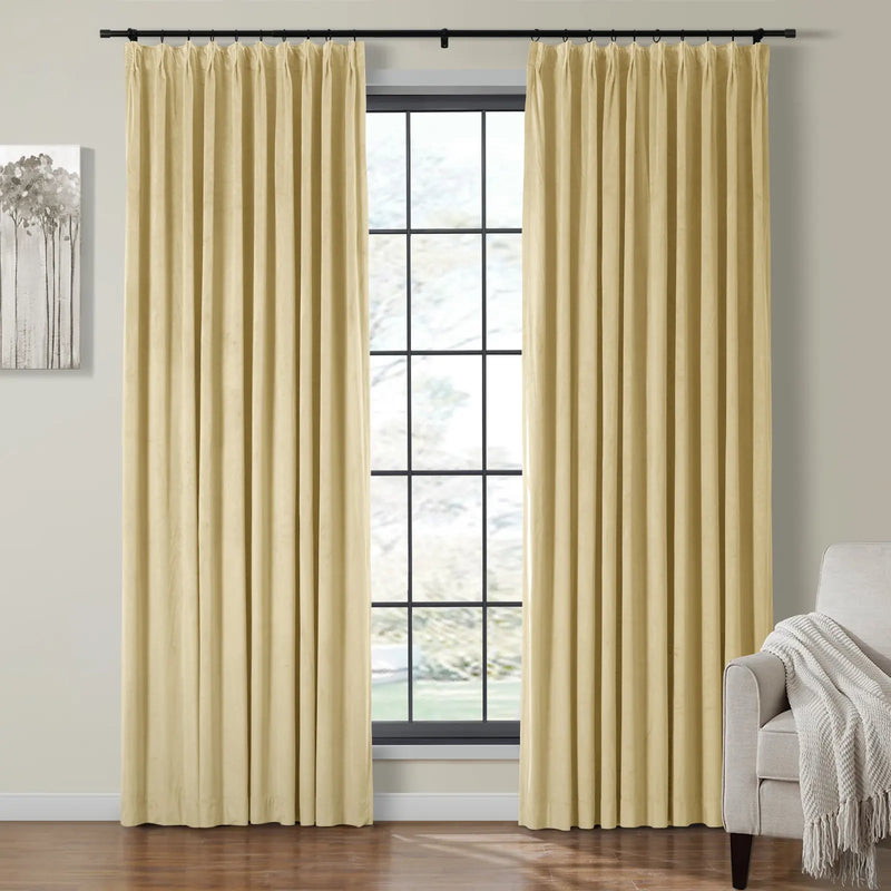 Birkin Velvet Pleated Curtains